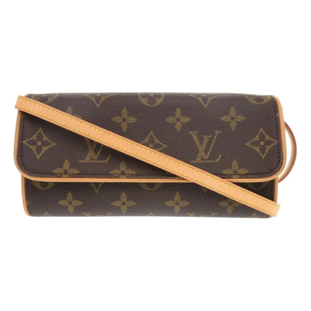 LOUIS VUITTON Authentic Brown Monogram Pochette Shoulder Bag - Picture 2 of 9